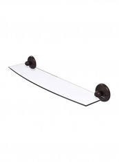 Wall Mounted Glass Shelf Clear/Brown 24inch reviews Wall Mounted Glass Shelf Clear/Brown 24inch