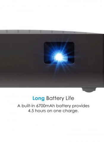 Portable Mini LED Projector LV130 Black