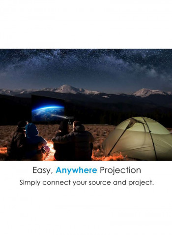 Portable Mini LED Projector LV130 Black