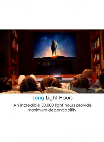Portable Mini LED Projector LV130 Black