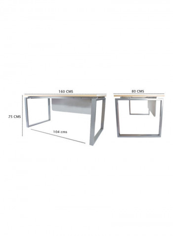 Modern Workstation Brown/White 77kg