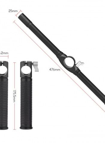 Dual Handheld Grip Bracket Black