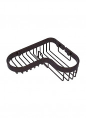 Corner Combination Shower Basket Brown 8.8x7.4x1.9inch