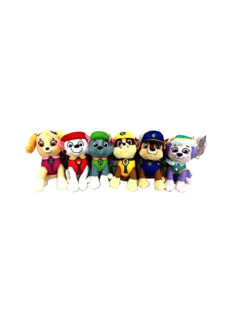 6-Piece Paw Patrol Character Stuffed Toys 8inch