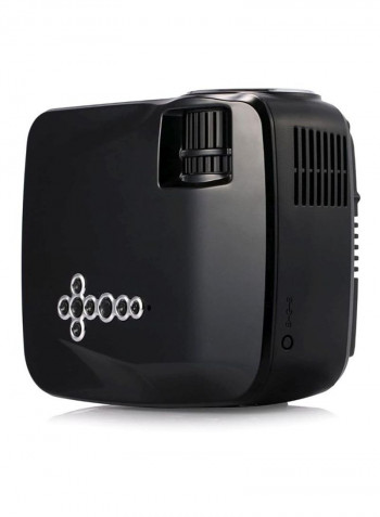 Micro Screen LED Home Projector GP70UP Black