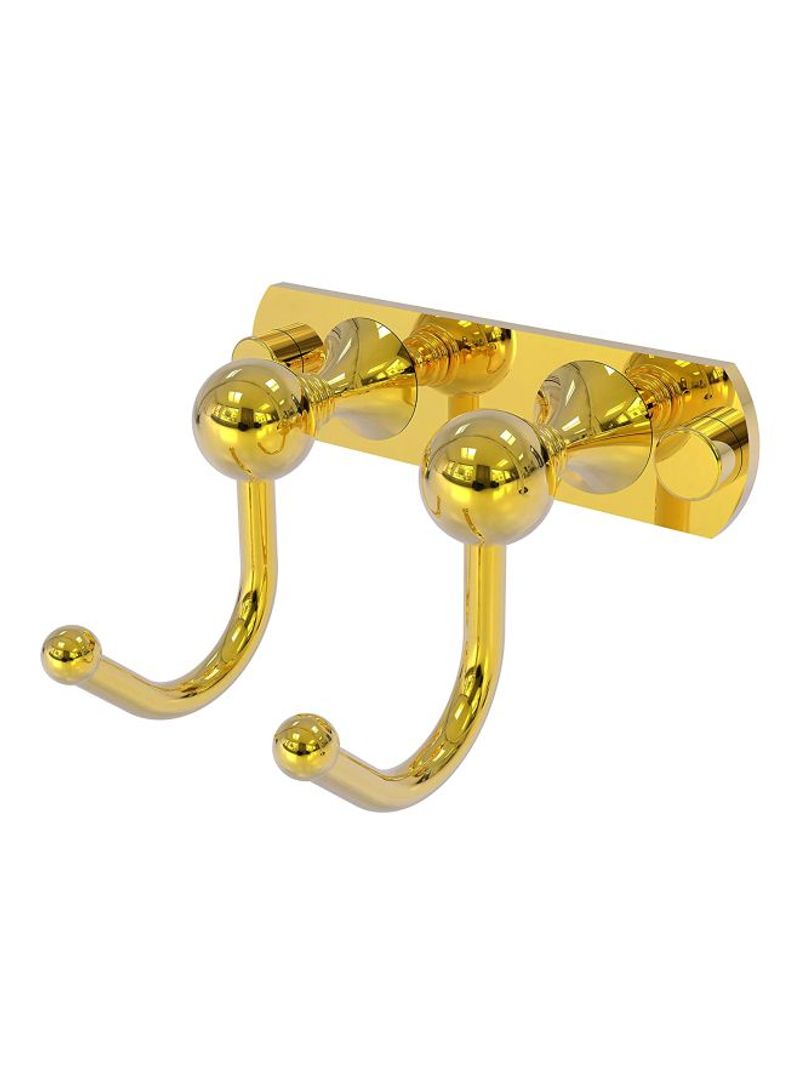 Shadwell Collection 2-Position Towel Hooks Gold 5.5x3.2x4.3inch