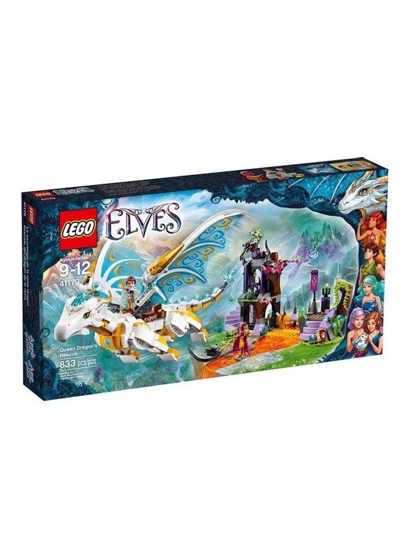 833-Piece Elves Queen Dragon's Rescue Building Toy