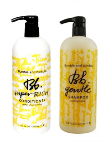 Gentle Shampoo And Super Rich Conditioner Set 33.8ounce