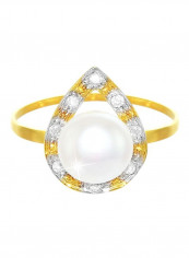18 Karat Gold With Diamonds And Pearl Ring reviews 18 Karat Gold With Diamonds And Pearl Ring