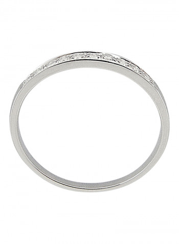 18K Gold Genuine Diamonds Eternity Band Ring 0.1 Carat