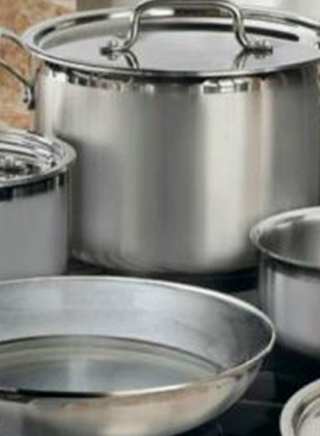 10-Piece Multi-Clad Pro Triple Ply Stainless Steel Set Silver 56 x 32centimeter