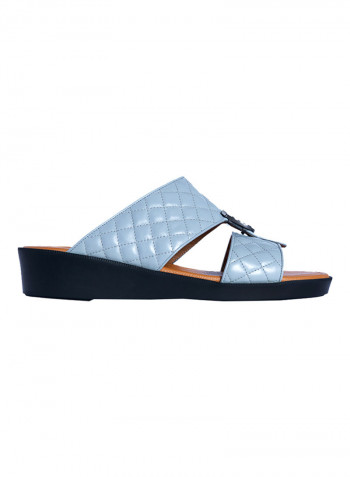 Quilted Arabic Sandals Grey