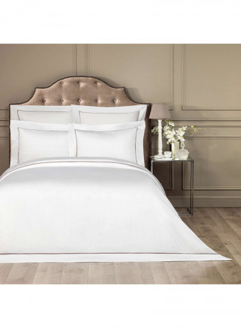 Plaza Duvet Cover Cotton White 220x240centimeter