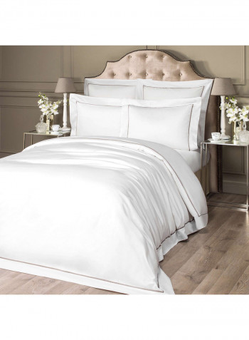 Plaza Duvet Cover Cotton White 220x240centimeter