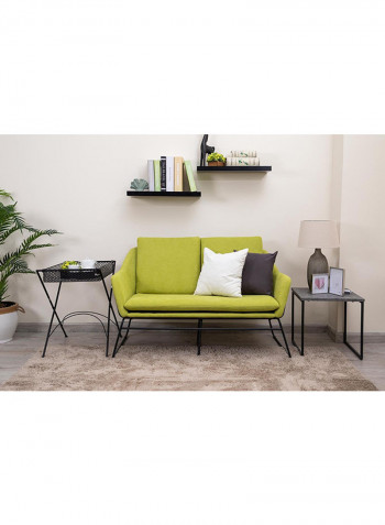 2-Seater Harmonia Sofa Green/Black 130x74x74cm