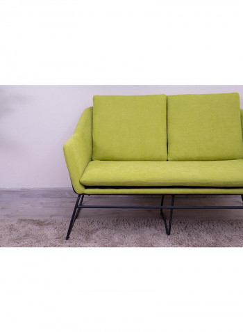 2-Seater Harmonia Sofa Green/Black 130x74x74cm