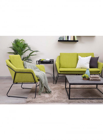 2-Seater Harmonia Sofa Green/Black 130x74x74cm