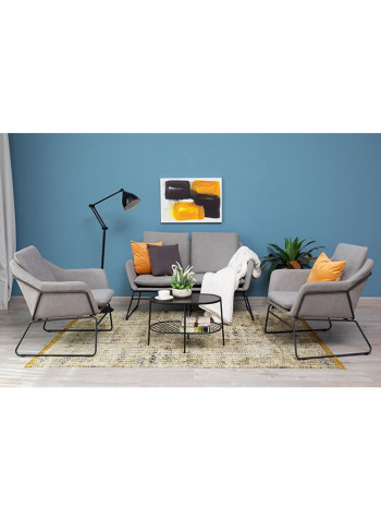 2-Seater Harmonia Sofa Grey/Black