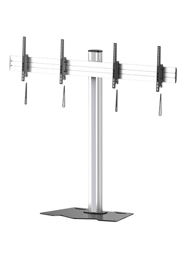 Dual Display TV Floor Stand For most 45 Mulitcolor
