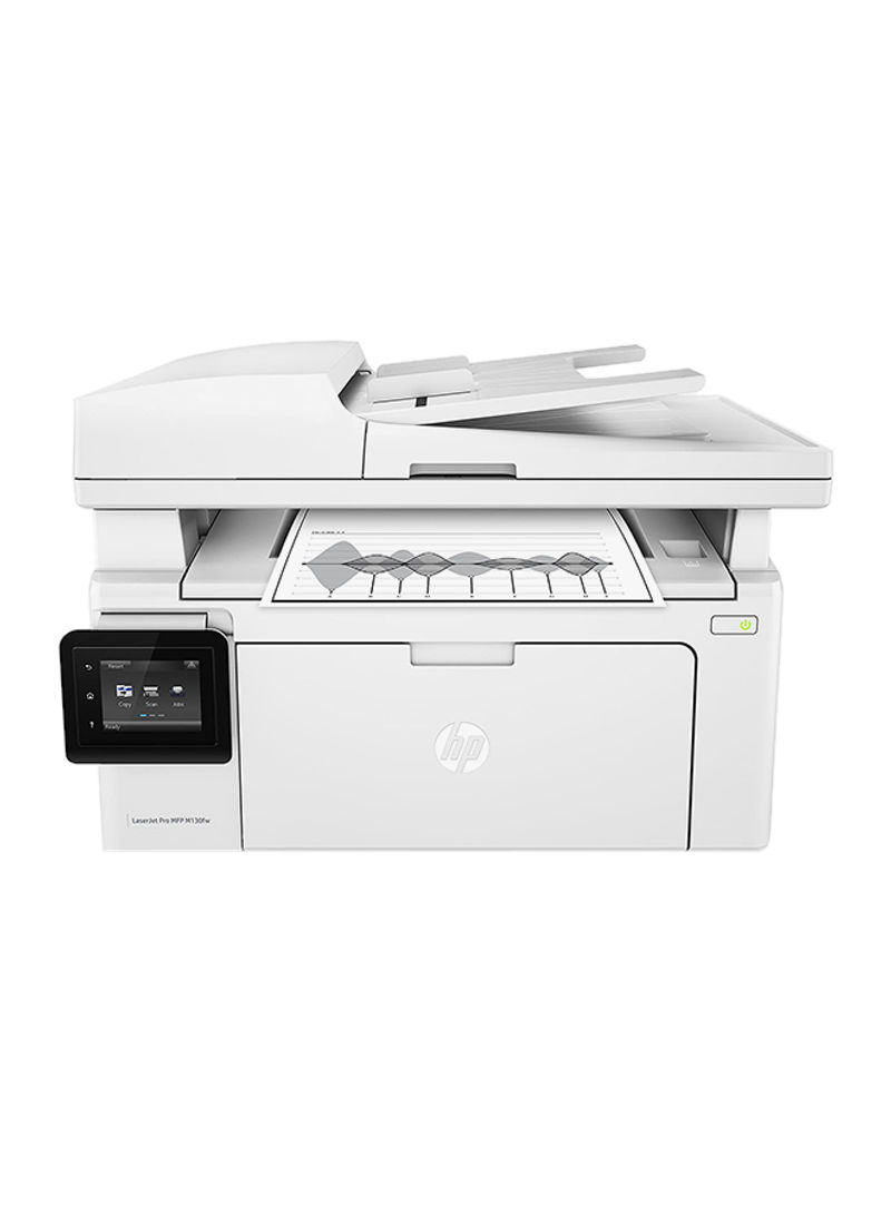 LaserJet Pro MFP M130fw Monochrome  Printer With Wireless Capability,G3Q60A White