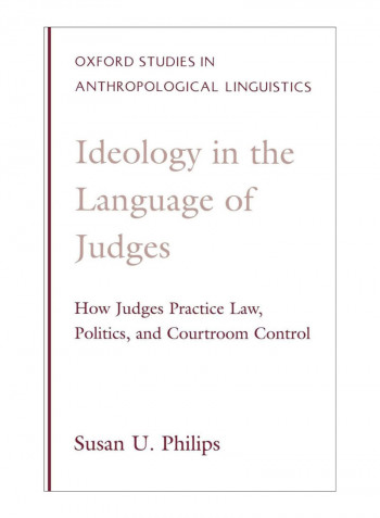 Ideology In The Language Of Judges Hardcover