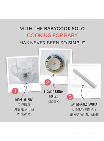 4-In-1 Babycook Solo Food Processor - White/Clear