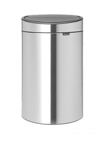 Steel Touch Bin Silver 30.2x72.7x43.5centimeter