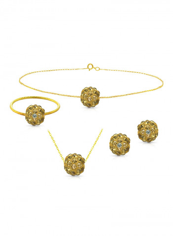 18 Karat Solid Yellow Gold Jewellery Set