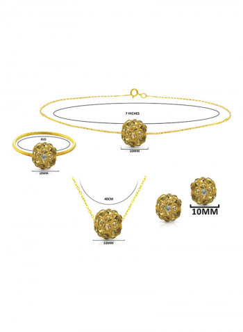 18 Karat Solid Yellow Gold Jewellery Set