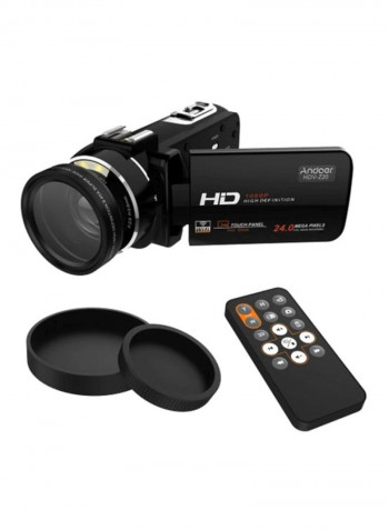 24 MP Full HD 37mm Wide Angle Lens Digital Zoom Camcorder