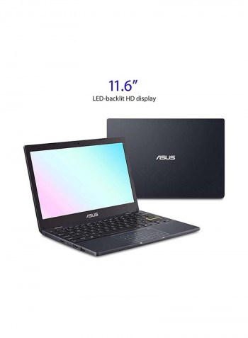 لابتوب L210MA-DB01 فائق النحافة بشاشة HD قياس 11.6بوصة ومعالج سيليرون N4020 وذاكرة رام بسعة 4 جيجابايت وذاكرة eMMC بسعة 64 جيجابايت وبطاقة رسومات إنتل بدقة فائقة الوضوح ستار أسود