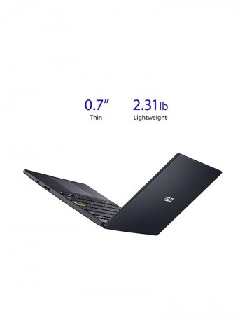لابتوب L210MA-DB01 فائق النحافة بشاشة HD قياس 11.6بوصة ومعالج سيليرون N4020 وذاكرة رام بسعة 4 جيجابايت وذاكرة eMMC بسعة 64 جيجابايت وبطاقة رسومات إنتل بدقة فائقة الوضوح ستار أسود