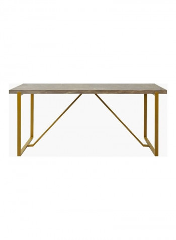 6-Seater Dining Table Gold