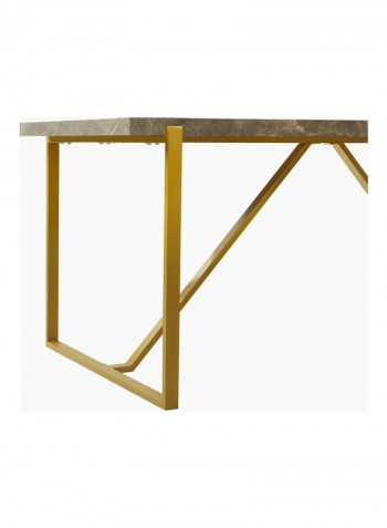 6-Seater Dining Table Gold
