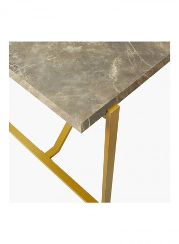 6-Seater Dining Table Gold