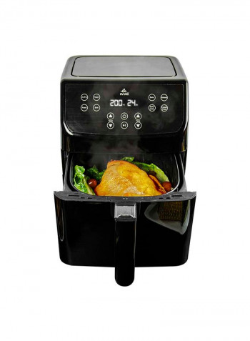 Digital Air Fryer 5.5L 1700W LED Digital Touch Screen With 10 In 1 Multi-Use Programmable Pressure Cooker 6L And Rice Cooker 5.5 l 1700 W EVKA-AF5508B/EVKA-PC6010S/EVKA-RC5006B Black