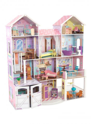 Country Estate Dollhouse 47x21x53inch