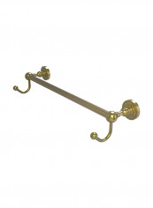 Dottingham Collection Wall Mounted Towel Bar With Hook Gold 76.2centimeter