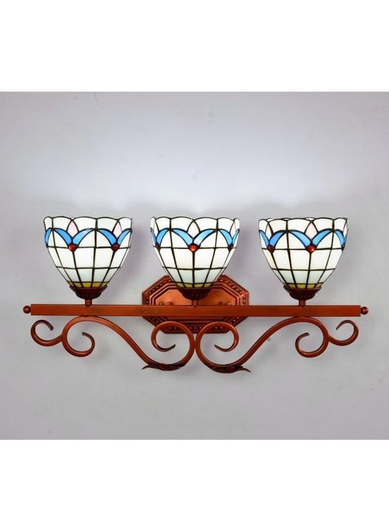 Glass Decoration Wall Lamp White 65x29x20centimeter