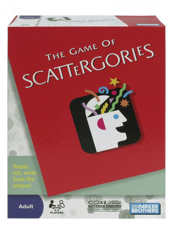 The Game Of Scattergories Board Game 5721