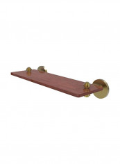 South Beach Collection Wood Shelf Brown/Gold 16inch