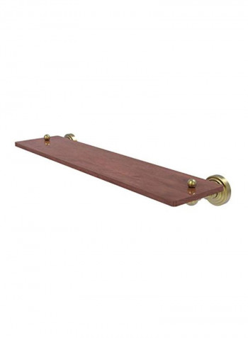 Waverly Place Collection Ironwood Shelf Brown/Golden 22inch