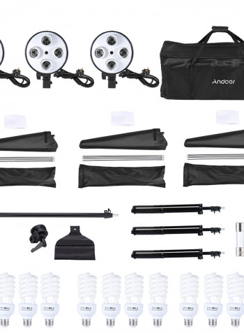 Studio Photography Video Lighting Kit Multicolour