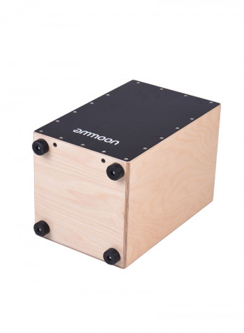 Wooden Cajon Box Percussion With Adjustable Strings And Carry Bag