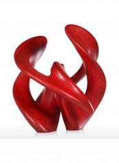 Separation And Reunion Symmetric Construction Home Decor Accent Red