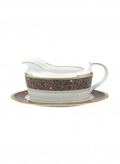 Gravy Boat With Tray Set White/Brown/yellow 6x10x5.2inch reviews Gravy Boat With Tray Set White/Brown/yellow 6x10x5.2inch