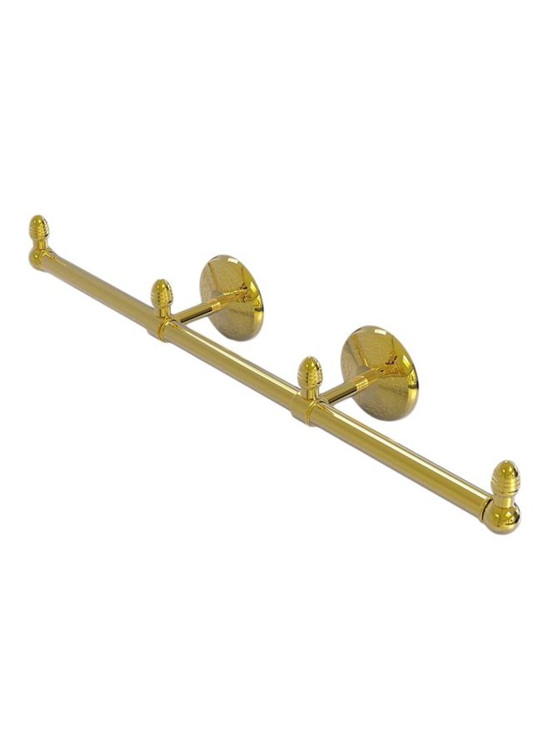 Monte Carlo Collection Three Arms Guest Towel Holder Gold 22.5x22.5x3.3inch