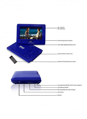 Portable DVD And CD Player PDV91BL Blue