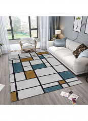 Simple Geometric Pattern Anti-Skid Carpet Multicolour 160x230centimeter