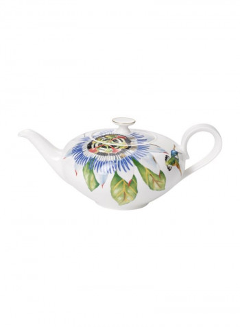 Amazonia Anmut Teapot White/Green/Blue 202x203x112millimeter